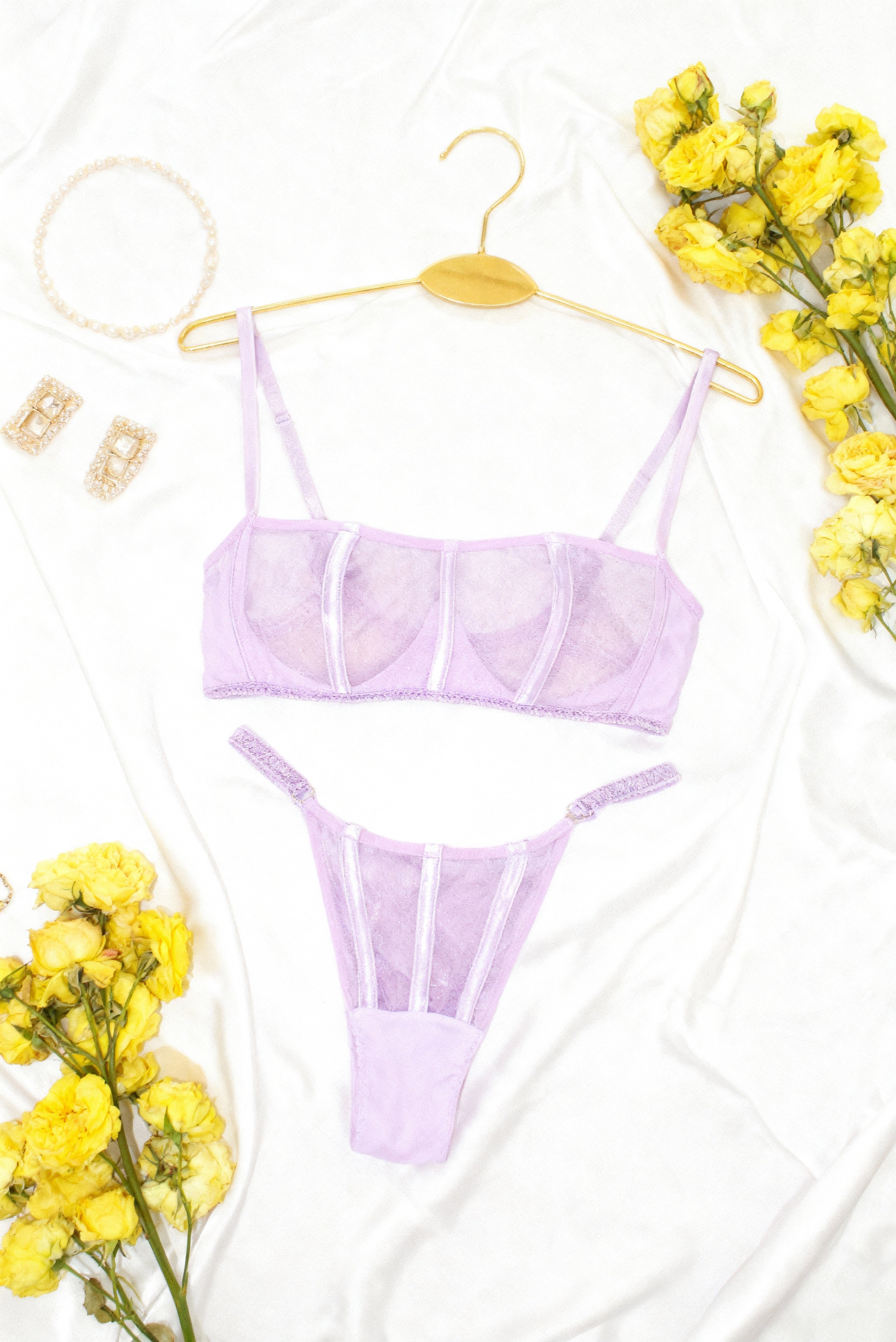 Set Ariel - Lencería colombiana de lujo con bralette y tanga